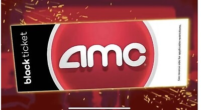 #ad 1 AMC Movie Theaters Black Movie Ticket $11.95