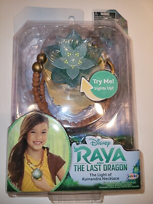 #ad Disney RAYA amp; The Last Dragon The Light of Kumandra Necklace Light Up Flower New $6.99