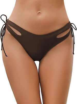 #ad Bonneuitbebe Women#x27;s Bikini Bottoms High Cut Swimsuit Bottoms Side Tie Bathing S $28.04