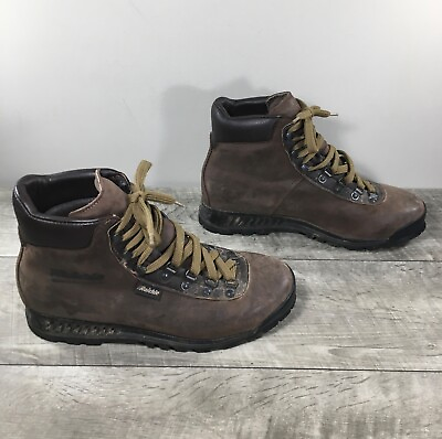 #ad Raichle 387 Made in Switzerland Hiking Hiker Brown Leather Womens Boots Size 7.5 $118.98