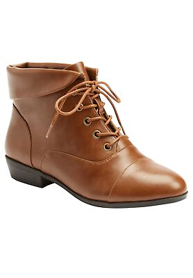 #ad Comfortview Wide Width Darcy Bootie Lace Up Short Ankle Boot Women#x27;s Winter $49.99