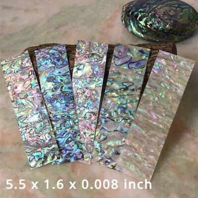 #ad Natural Green Blue Inlay Material Abalone Shell Blanks DIY Size 140x40mm Home* $36.79