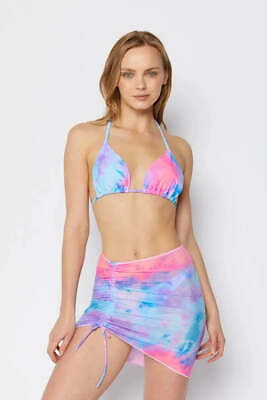 #ad Triangle top Tie on side bikini Set with bottom skirt Included 3pcs $22.00