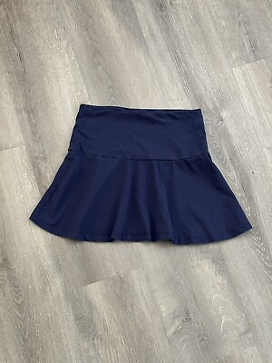 #ad Girl’s Navy Blue Cotton Skirt 10 12Y $10.00