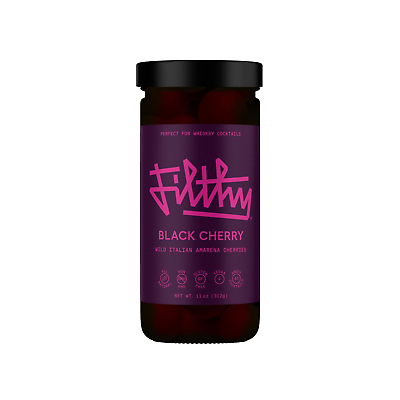 #ad Filthy Black Amarena Cherries Premium Cocktail Black Cherry Garnish Non Gmo $29.55