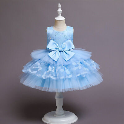 #ad Princess Dress For Evening Dress Sweet Bow Kid Girl Performance Dresses 0 3 Year $69.33