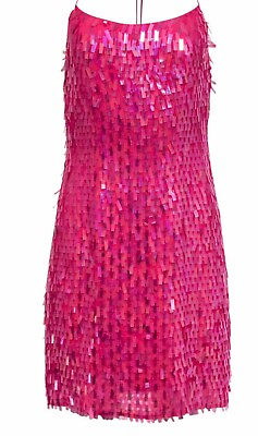 #ad BCBG MAXAZRIA Fuchsia Pink Barbie Party Evening Dress Strapless Size 6 Confetti $30.00