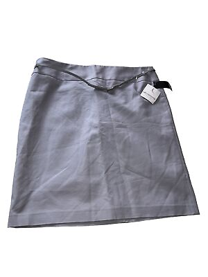 #ad Liz Claiborne Size 18 Skirt Length 24” Pencil Belt Zip Cotton Spandex 500 $14.00