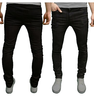 Mens Slim Fit Jeans Stretch Denim Pants Slim Skinny Casual Designer Jeans $27.99