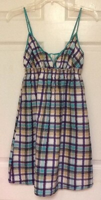 #ad Aeropostale Womens Dress Junior Size Medium Multicolored 107 $11.99