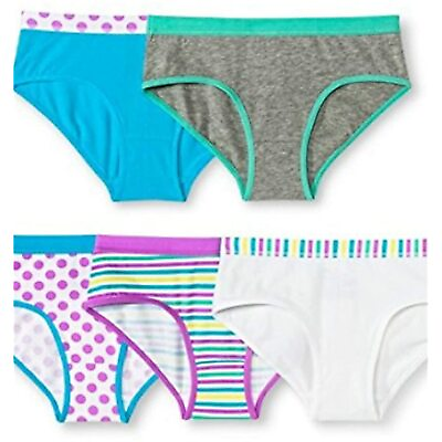 #ad Hanes 7 Pack Girls bikini panties Size 12 $3.84