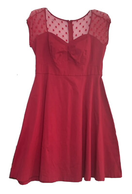 Torrid Women’s Evening Cocktail Party Red Dress Fit and Flare Size 14 $23.00