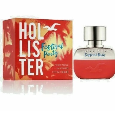 #ad Hollister Festival Party For Him Eau De Toilette 1.7 oz Cologne Spray Sealed Box $49.49