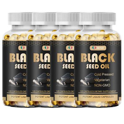 #ad Black Seed Oil 1000mg 120 240 480 Capsules Cold Pressed Black Cumin Seed Oil $37.49