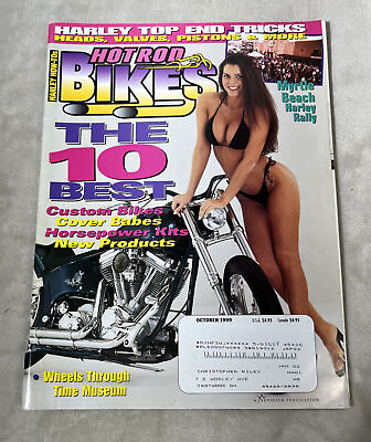 #ad Hot Rod Bikes Magazine October 1999 Harley 10 Best Custom Bikes Motorcycle $15.09