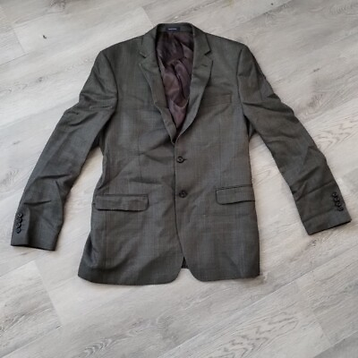 #ad Ralph Lauren Dillards Blazer 42 Silk Wool Sport Coat Chocolate Brown 2 Button $54.99