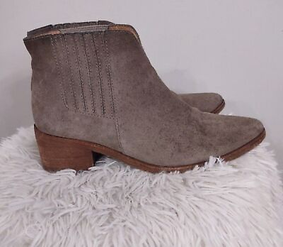 #ad Madewell Womens Boots Size 9 Brown Suede Chelsea Bootie $32.99