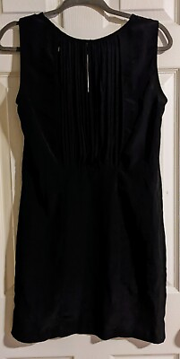 #ad Sleeveless Little Black Dress S M Shift Cocktail Party Open Front Sexy $29.99