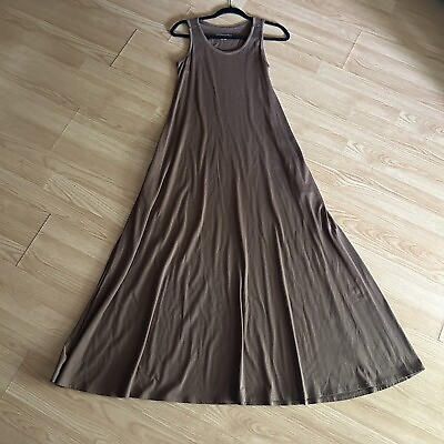 #ad Soft Surroundings Brown Santiago Maxi Dress XS $27.99