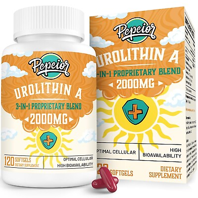 #ad #ad Urolithin A Supplement 2000MG for Mitochondria 120 Count $58.99