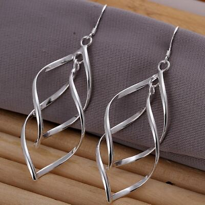 925 sterling Silver long Earrings charms for women wedding cute party hot sale C $2.28