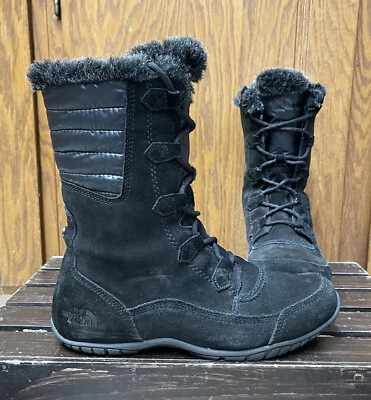#ad The North Face Suede Faux Fur Primaloft 200gr Waterproof Winter Boots Womens 8.5 $48.93