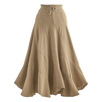 #ad #ad SEA BREEZE OF CALIFORNIA Women#x27;s High Waisted Skirt Long Maxi Skirt with Swirl $88.99