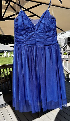 Love Nickie Lew Juniors 9 Nordstrom Cocktail Dress Blue Beautiful Clean $10.00