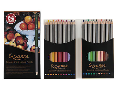 Cezanne Premium Colored Pencil Set Soft Wax Core 24 Count $13.49