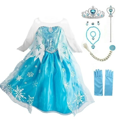 #ad Queen Princes Costume Party Dress up For Kids Girls With Accessories $23.98