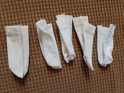 #ad 5 pairs Shirley temple socks old ideal store stock fits 13 to 16quot; doll 3 1 2quot; $8.09