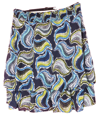 #ad NWT LANE BRYANT Women Poly A line Skirt Length Adjustable Skirt Paisley 26 28 $22.43