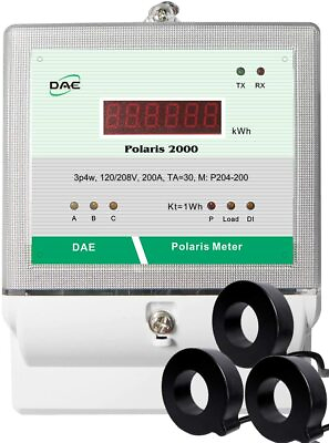 #ad DAE P204 200 S KIT UL listed Electric kWh Submeter3p4w200A120 208v3 CTs $276.99