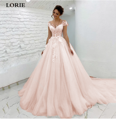 #ad Princess Wedding Dress off The Shoulder 3D Lace Appliques Boho Bride Dresses $150.70
