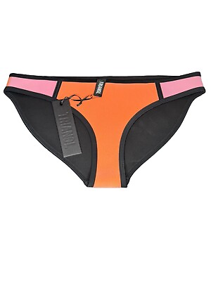 #ad Triangl Neoprene Bikini Bottom Size M Orange Black Pink $26.00