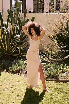 #ad Free people Allure Maxi Dress XS 2 Women#x27;s Casual Smocked Fitted Long NEW 36620 $47.98