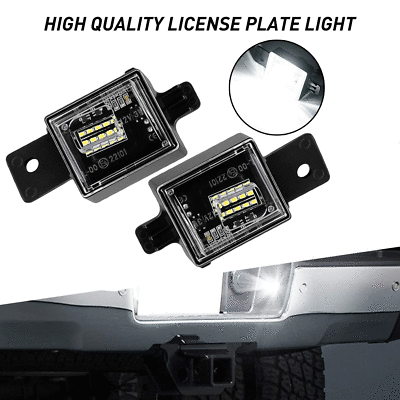AUXITO LED License Plate Light White For 2015 2020 GMC Sierra 1500 2500HD 3500HD $14.89