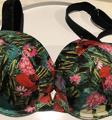 #ad New Victoria’s Secret 32A Push Up Bikini Swim Shine Strap Floral NWT $20.00