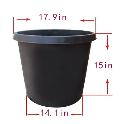 NEW Black Trade Gallon Root Garden Container Premium Nursery Pot $63.37