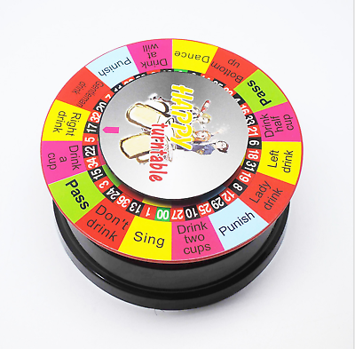 #ad Electric Turntable Roulette Drinking wheel Board Game: Fun Party Games for Adult $11.95
