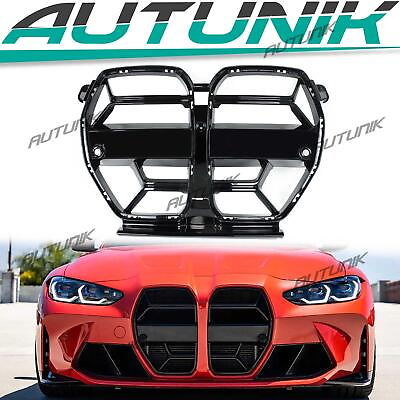 #ad CSL Style Front Grille Gloss Black For BMW G80 M3 G82 G83 M4 2021 2023 2024 $214.99