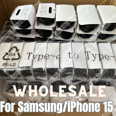 Type C to Type C Cable USB C Fast Charger Lead Long For Samsung iPhone 15Pro Lot $288.39