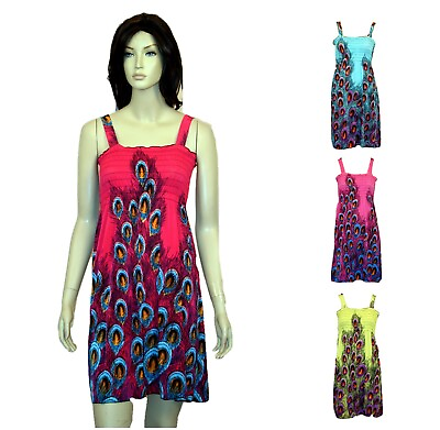 #ad Dresses Sleeveless Sundress Print M XL XXL $7.98