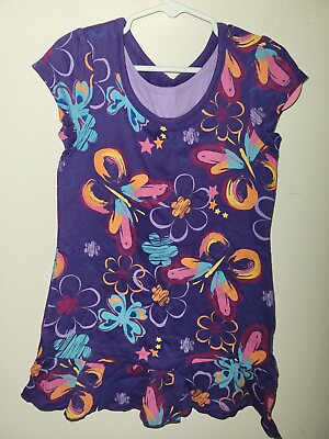 #ad #ad Circo Purple Floral Summer Dress Girls Small 6 6X NEW $17.49