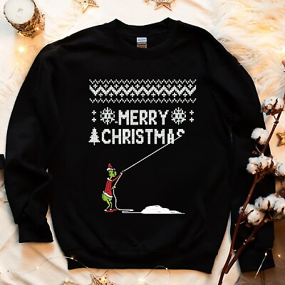 The Grinch Who Stole Christmas Shirt Family Christmas Ugly Sweater Party Shirt $22.39