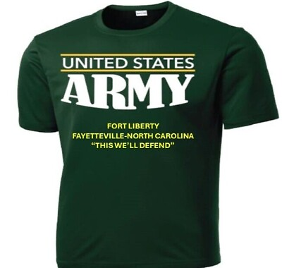 #ad FORT LIBERTY*FAYETTEVILLE NORTH CAROLINA * PERFORMANCE SHIRT.OFFICIALLY LICENSED $39.95