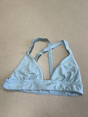 #ad Women#x27;s Blue Bikini Top Swimwear Size Large 297 $8.51