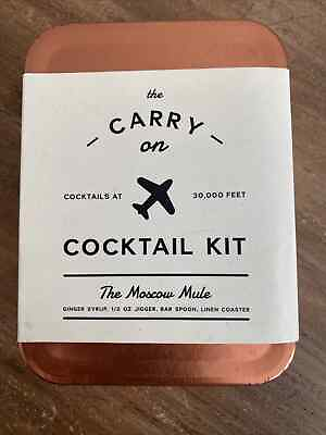#ad NIB The Carry On Cocktail Kit Moscow Mule Mid Flight Cocktail For Two B9 $12.99