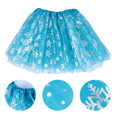 #ad Mesh Skirt for Girl Children#x27;s Snowflake Tutu Princess Dress $8.06