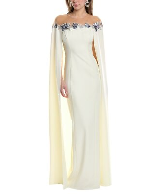 #ad Marchesa Notte Tulle Illusion Cape Effect Maxi Dress Women#x27;s $299.99